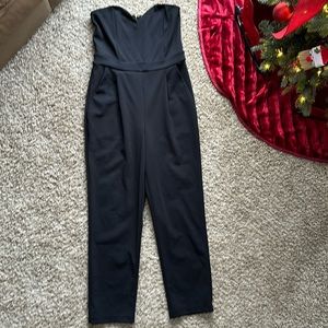 Express black strap less jumpsuit